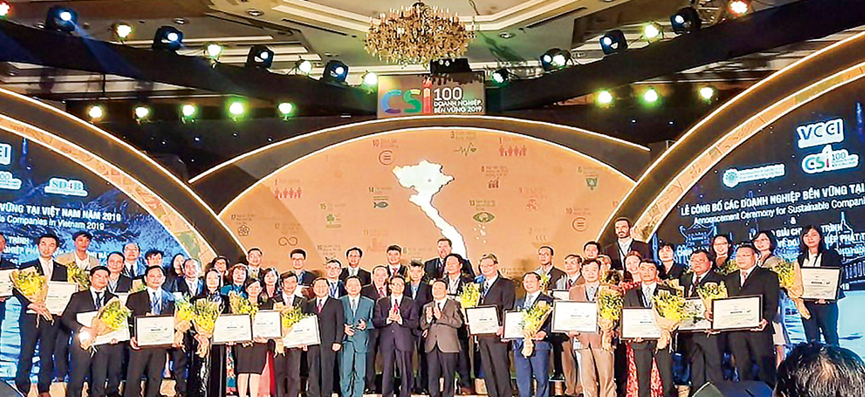 Recognition as a Top 100 Sustainable Enterprise in Vietnam.